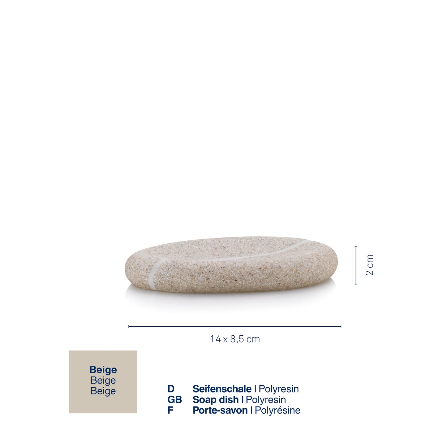 Zeepbakje - Beige - "Talus" range