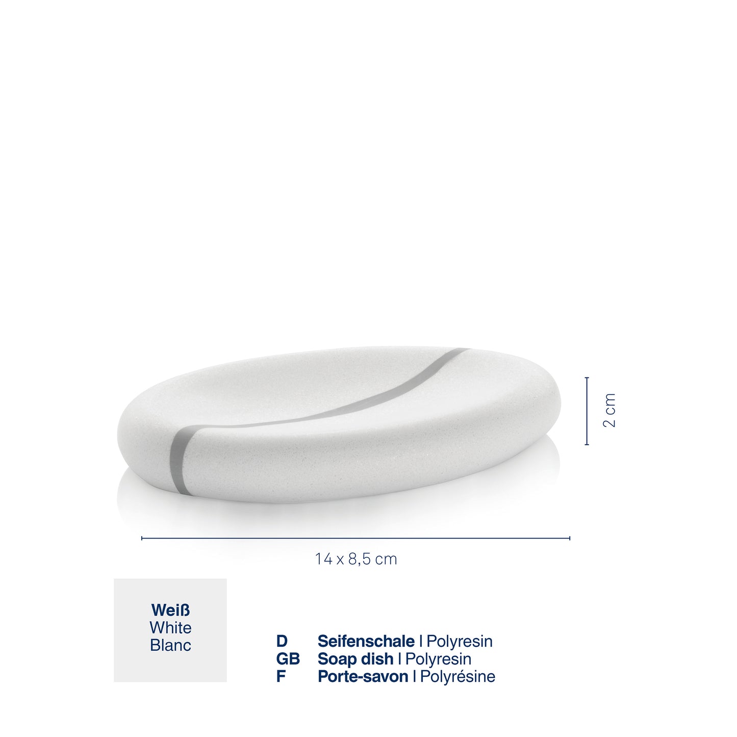 Zeepbakje - White - "Talus" range