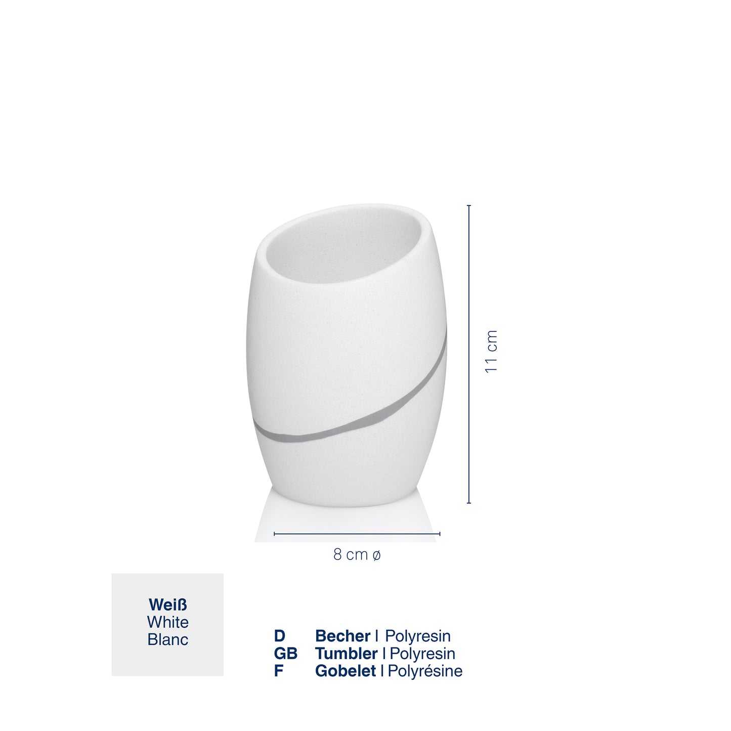 Beker - White - "Talus" range