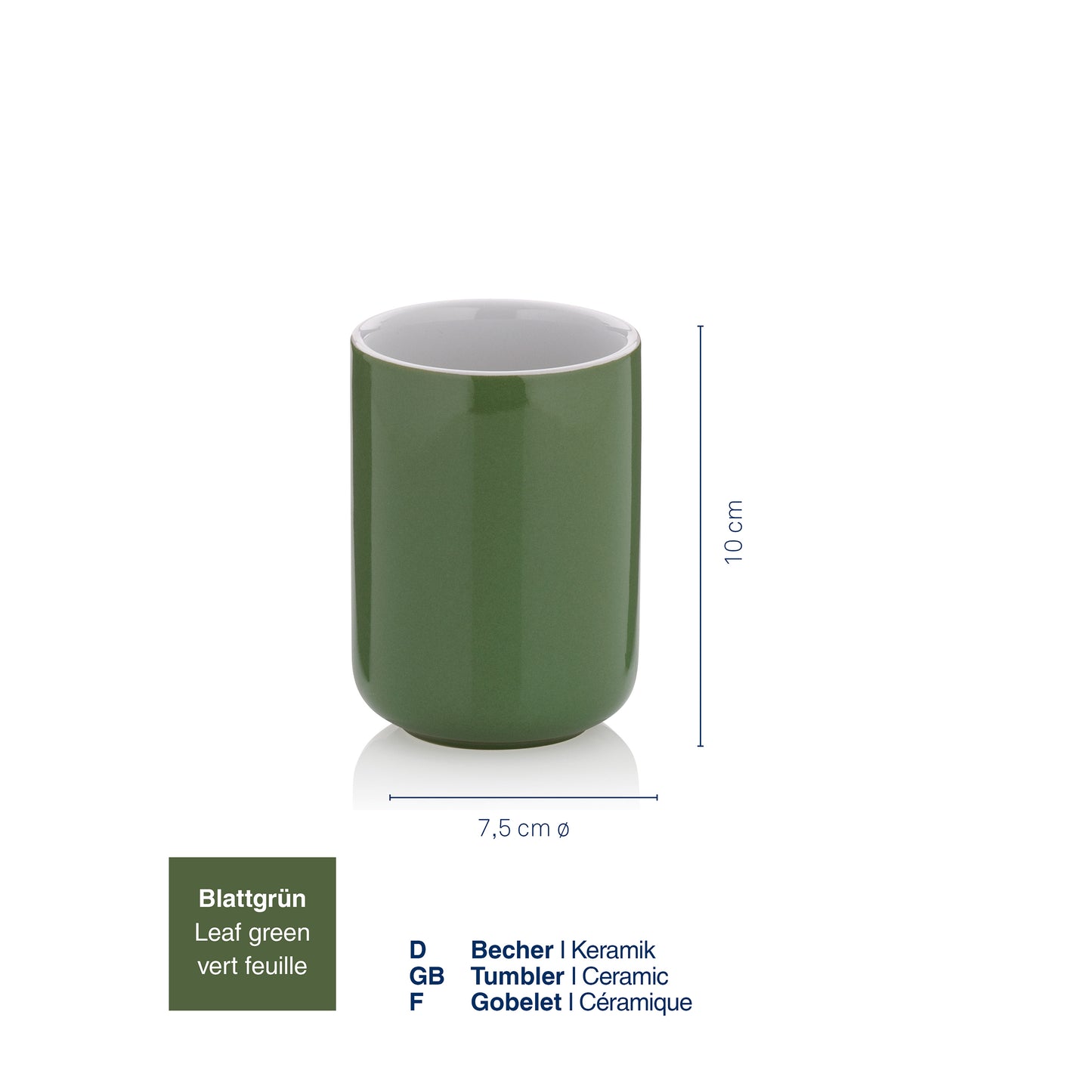 Beker - Leaf Green - "Isabella" range