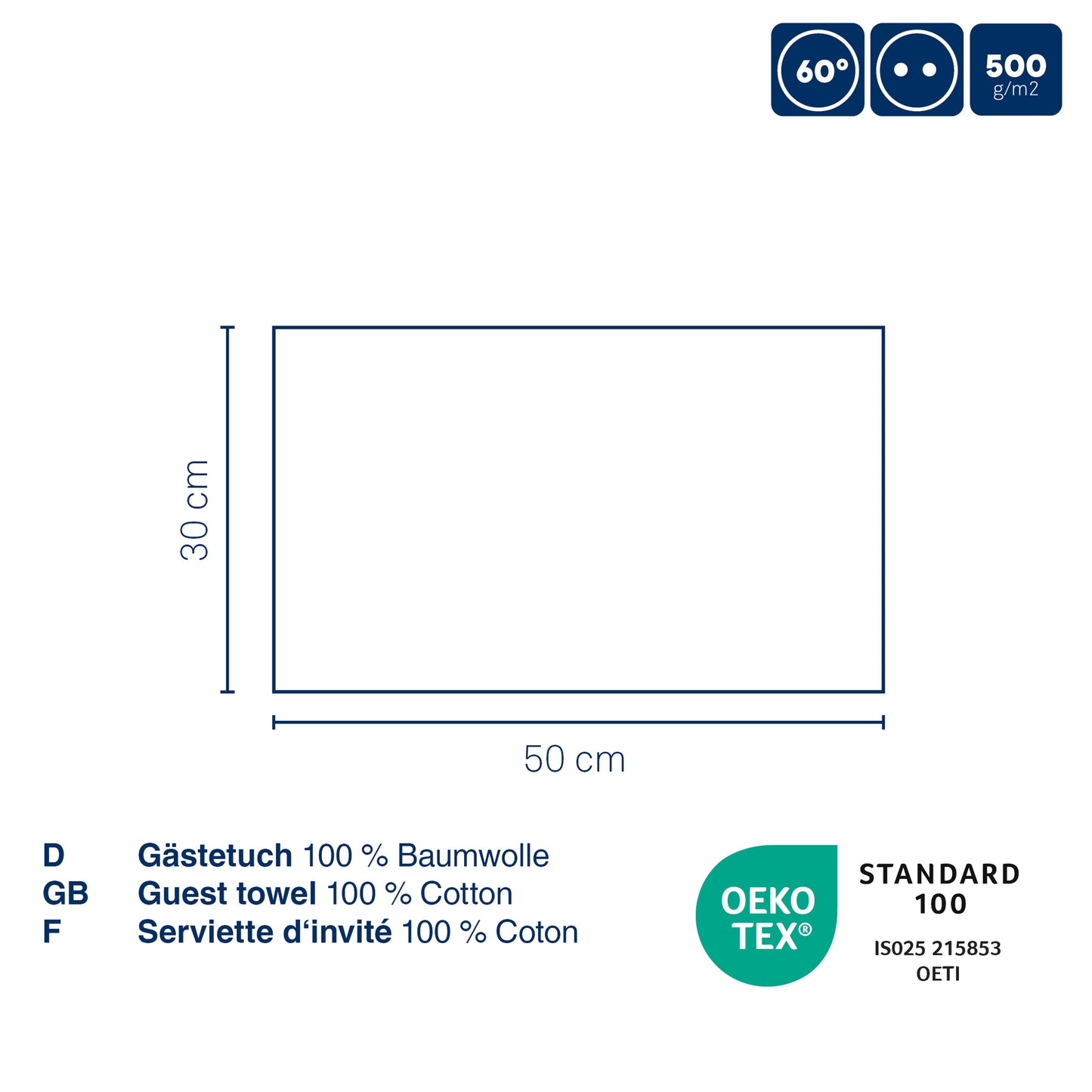 Set van 2 Badhanddoeken (70x140 cm) - Pine Green - "Leonora" range