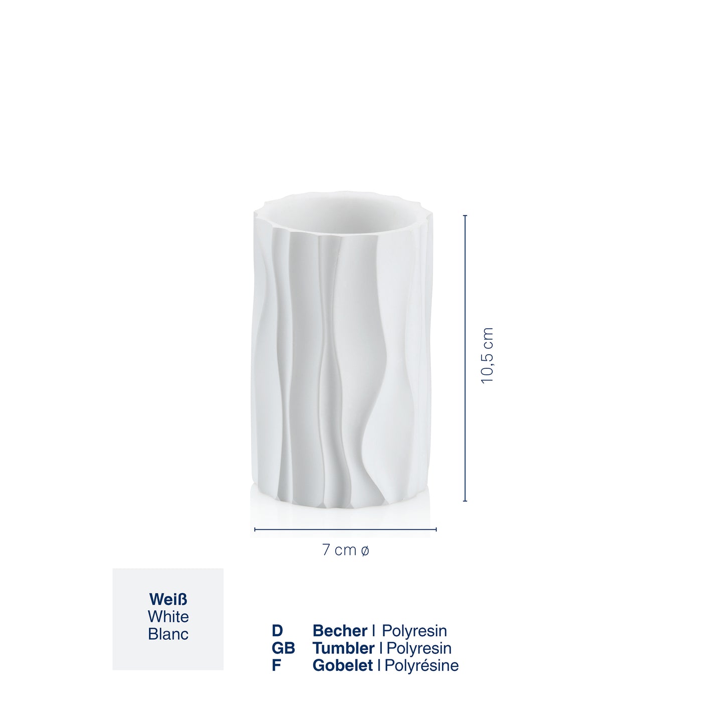 Beker - White - "Merida" range