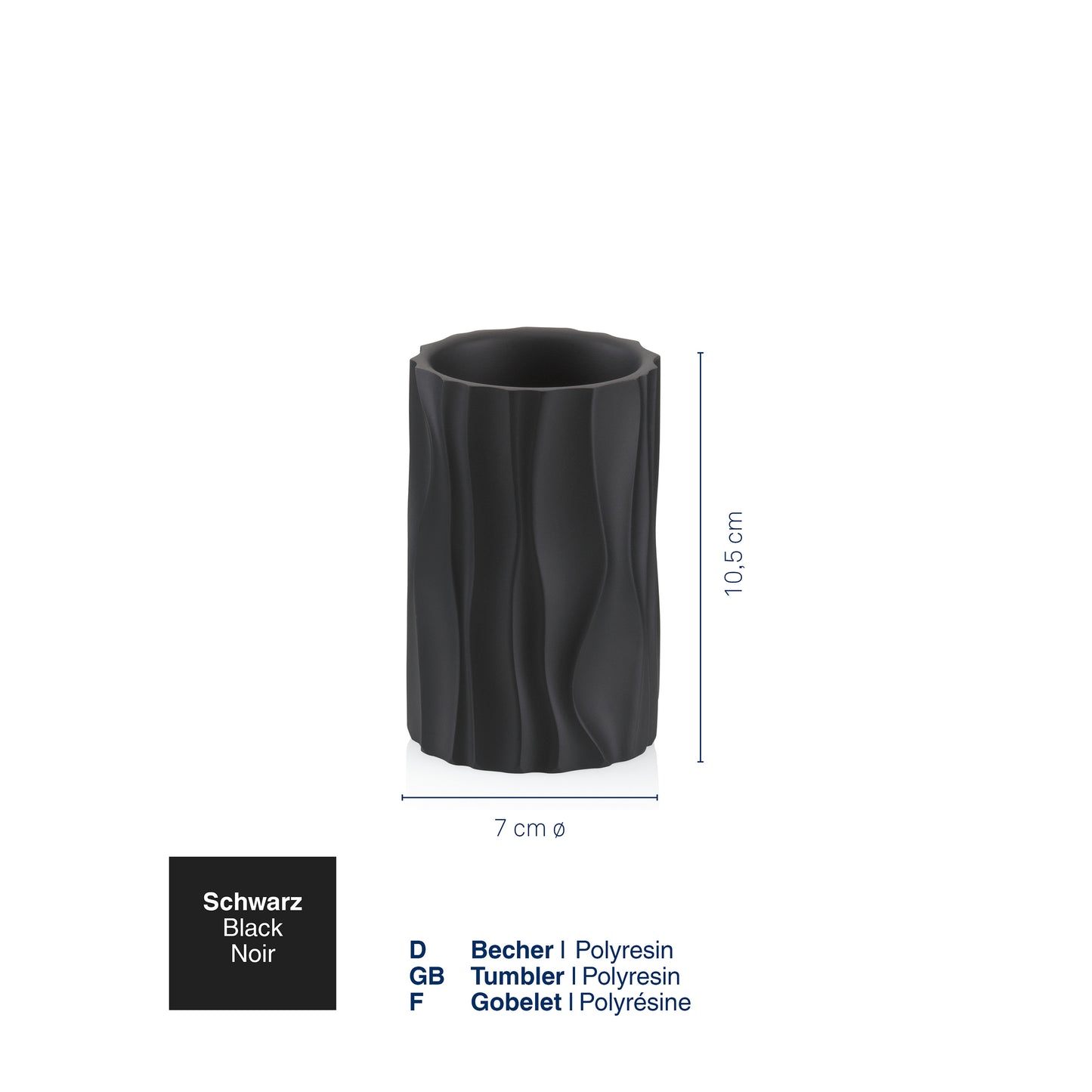 Beker - Black - "Merida" range