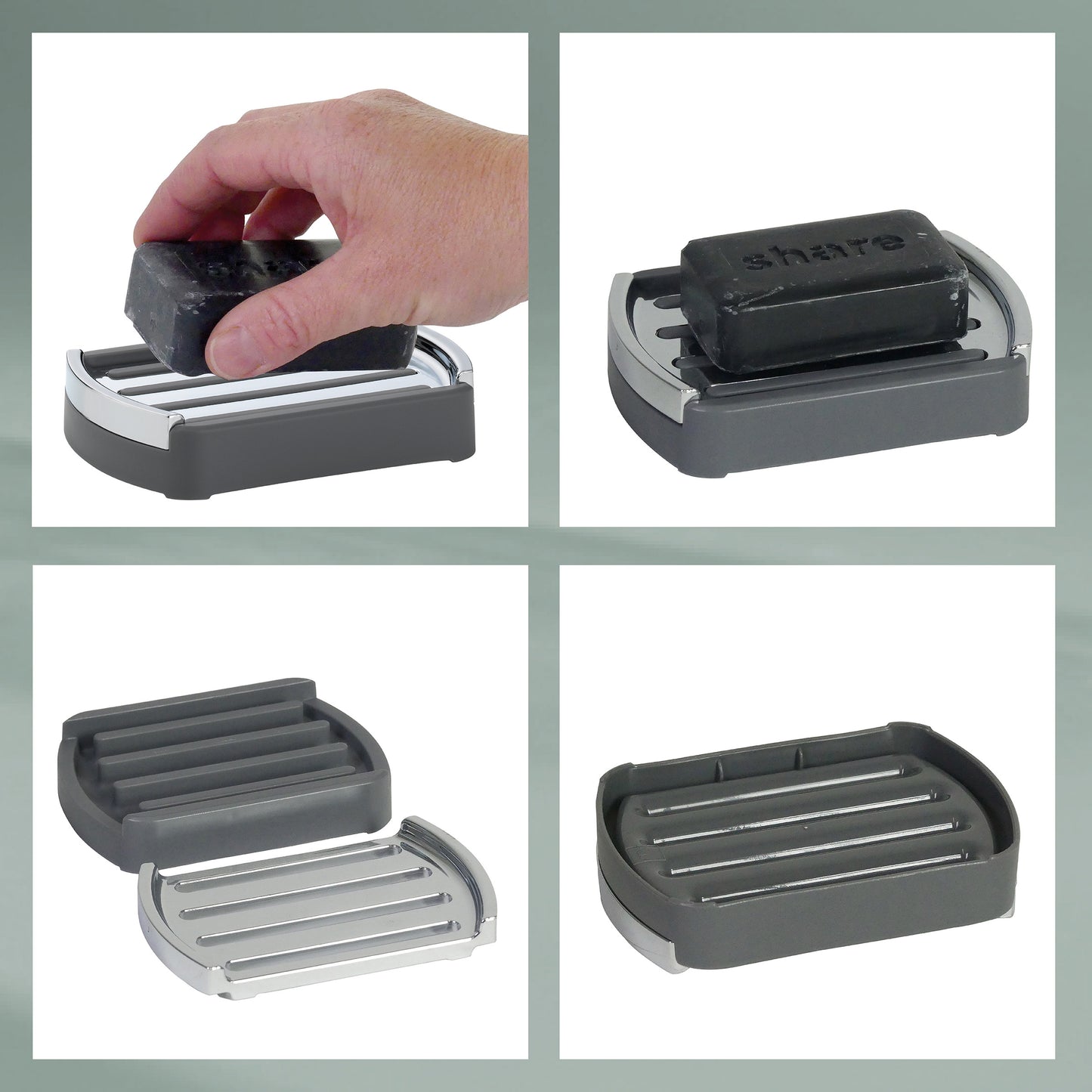 Zeepbakje - Grey - "Marta" range