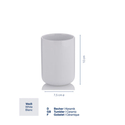 Beker - White - "Isabella" range