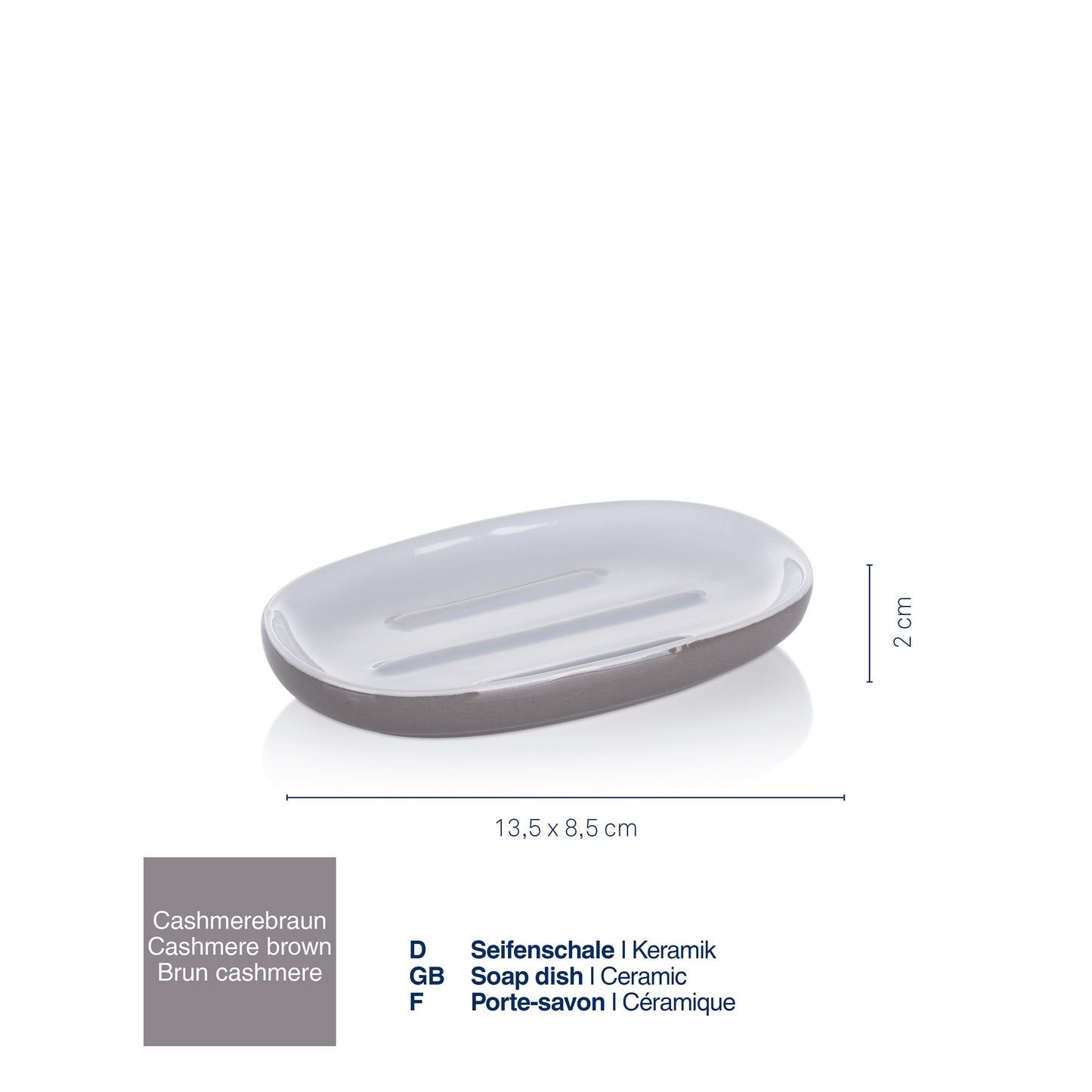 Zeepbakje - Cashmere Brown - "Isabella" range