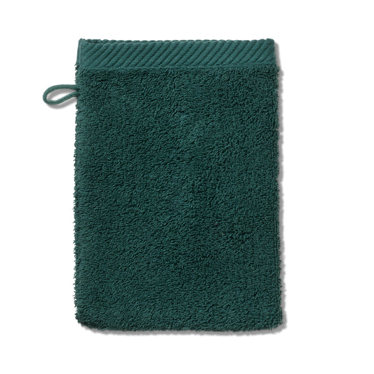 Set van 2 Washandjes (15x21 cm) - Alps Green - "Ladessa" range