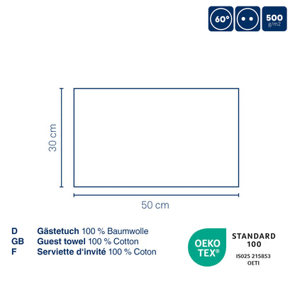 Set van 2 Badhanddoeken (70x140 cm) - Snow White - "Ladessa" range