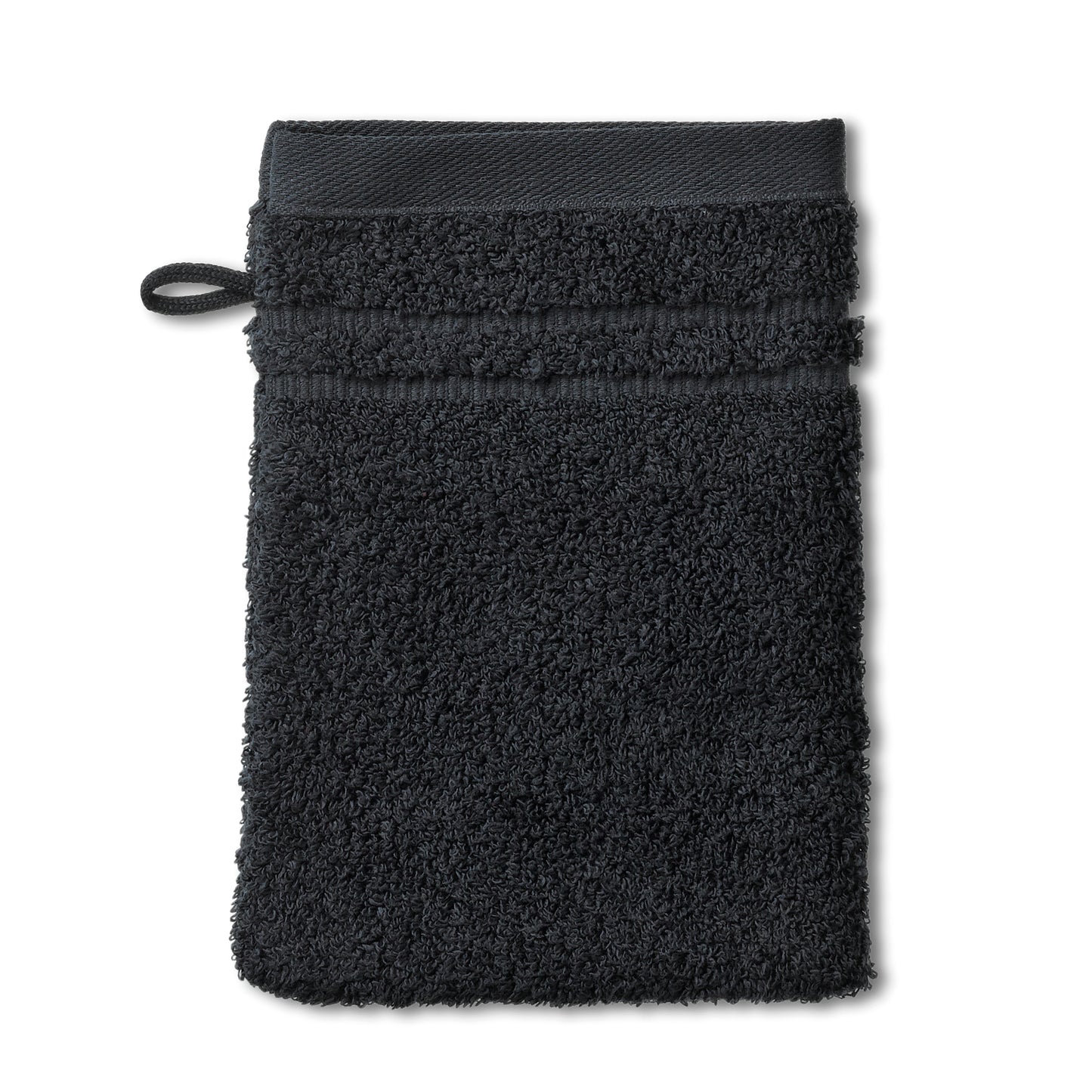 Set van 2 Washandjes (15x21 cm) - Black - "Leonora" range