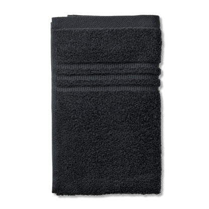 Set van 2 Gastendoekjes (30x50 cm) - Black - "Leonora" range