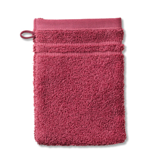 Set van 2 Washandjes (15x21 cm) - Pastel Red - "Leonora" range