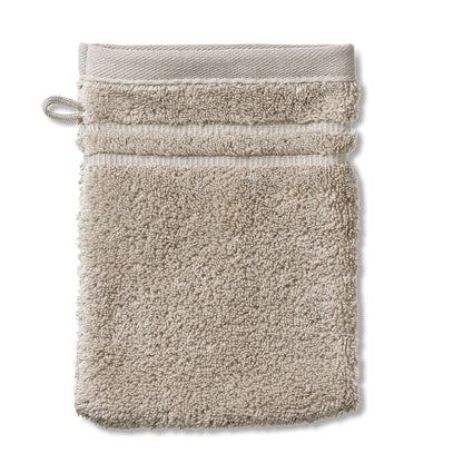 Set van 2 Washandjes (15x21 cm) - Silver Grey - "Leonora" range