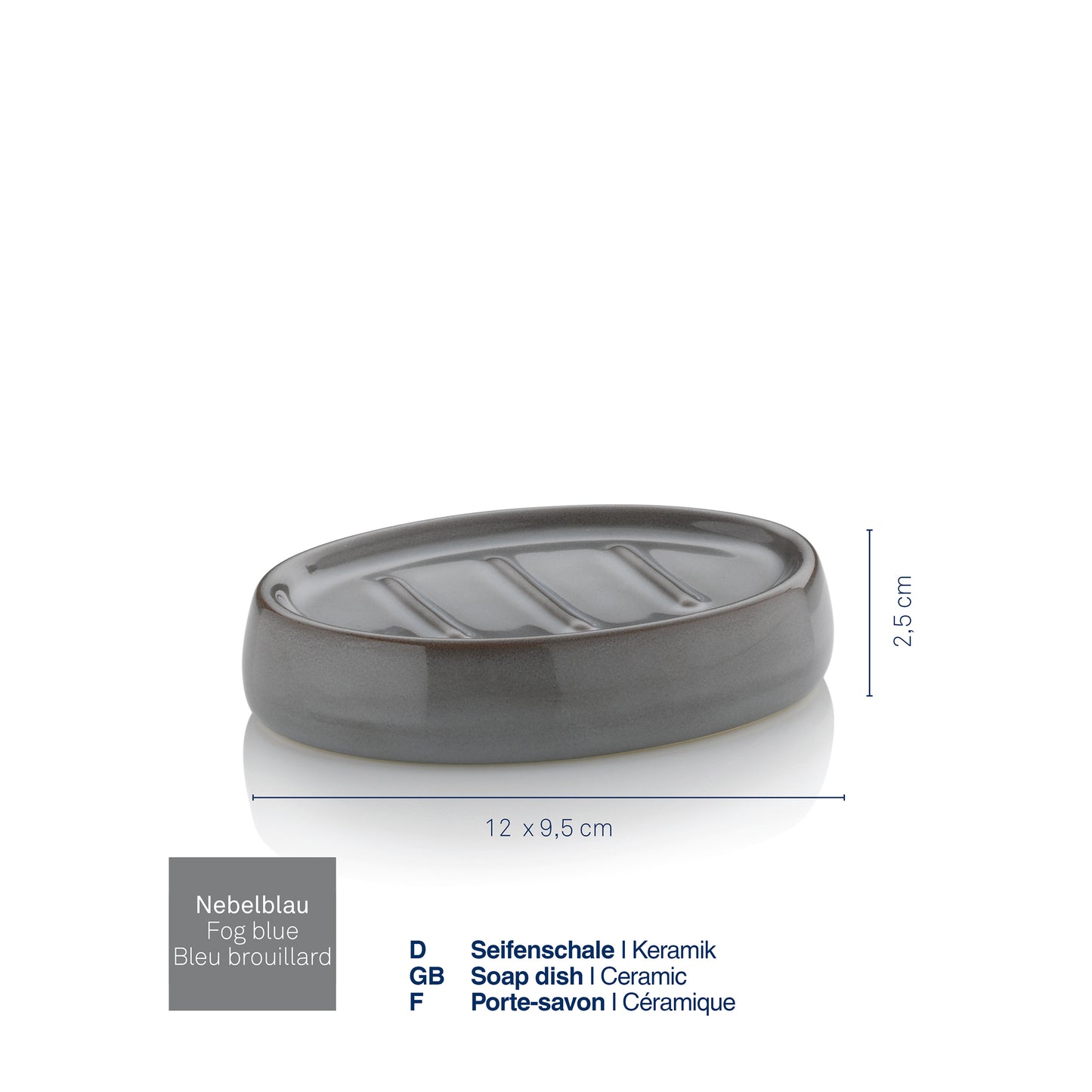 Zeepbakje - Fog Blue - "Liana" range