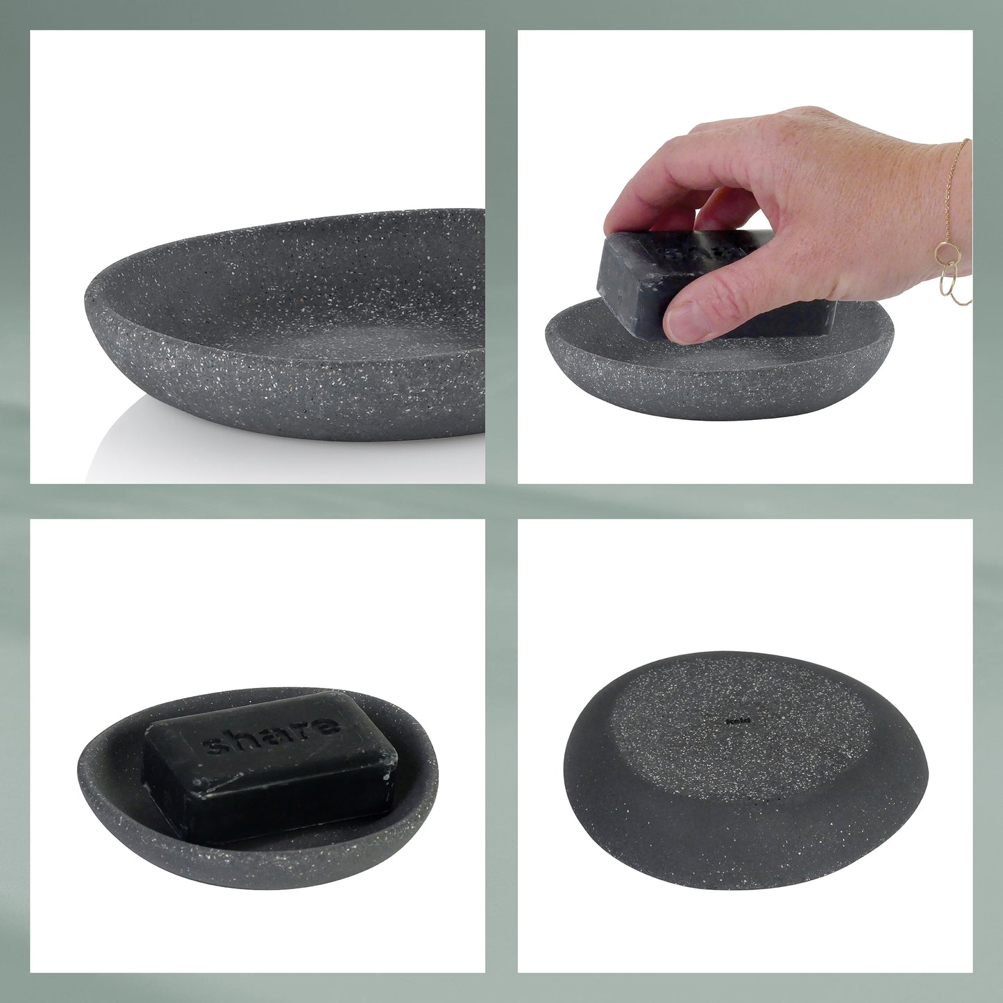 Zeepbakje - Grey - "Roda" range