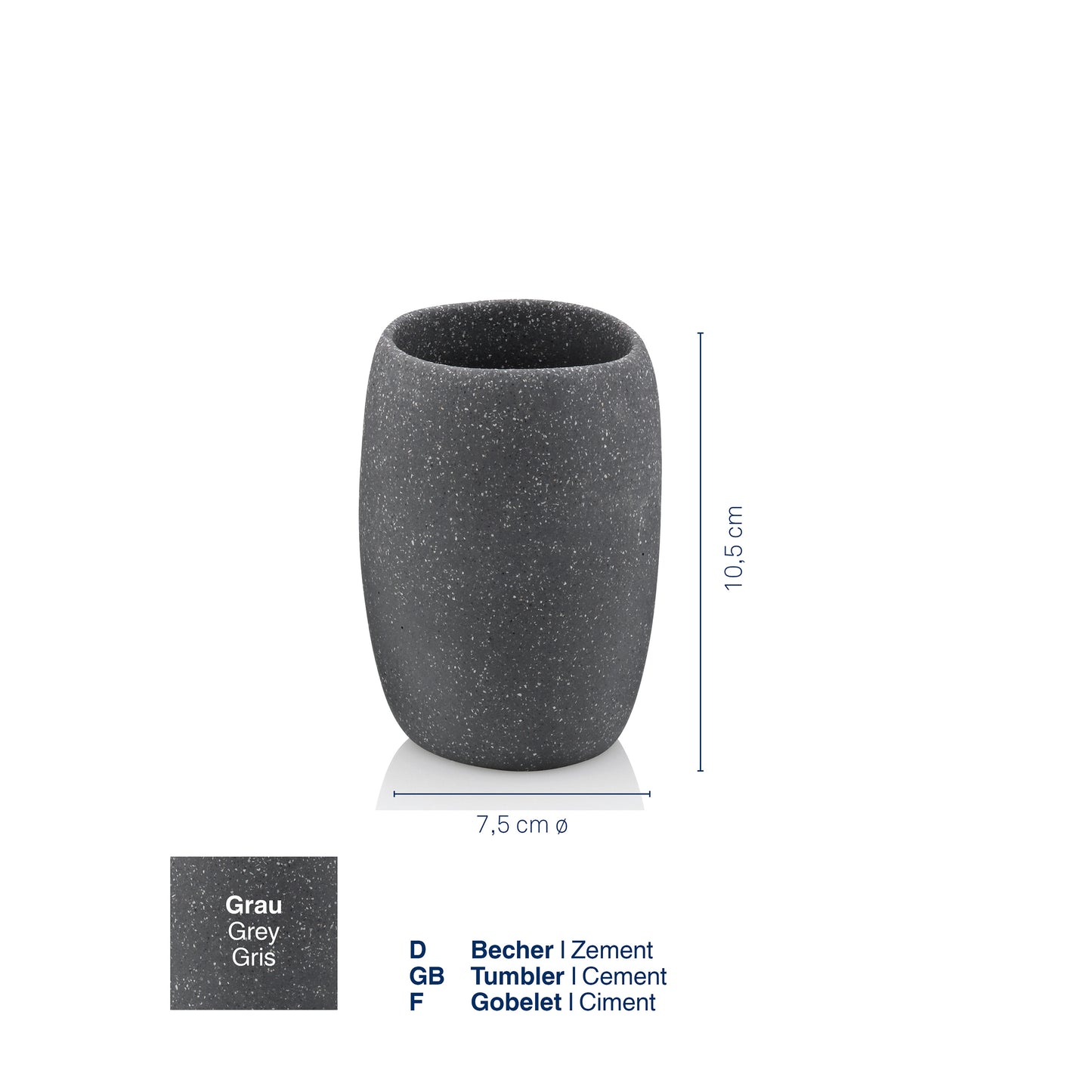 Beker - Grey - "Roda" range