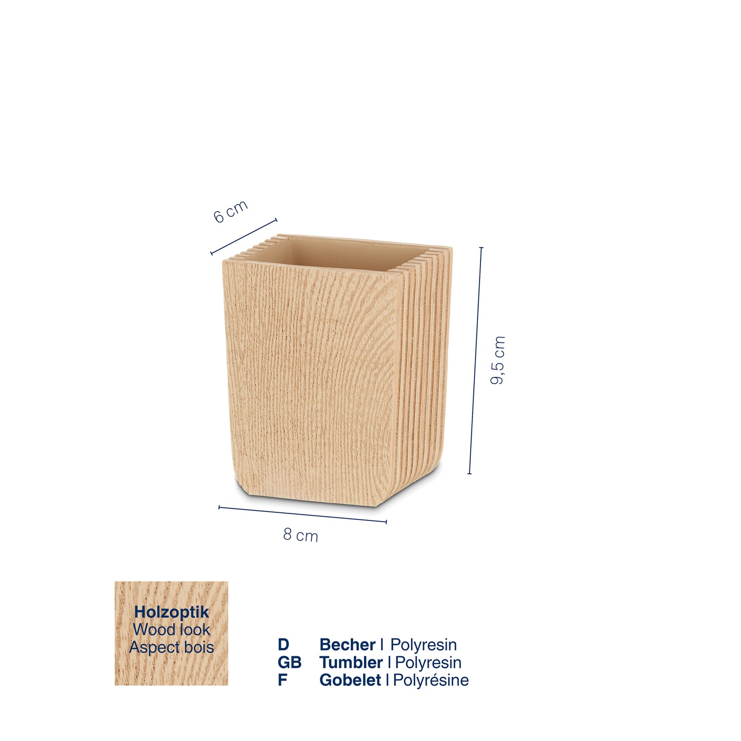 Beker - Hout look -  "Kaiu" range