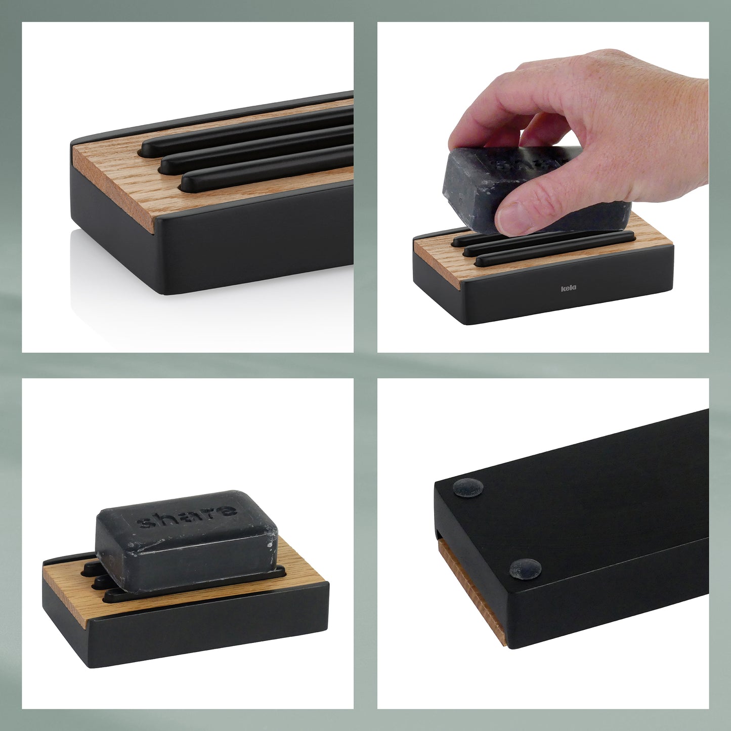 Zeepbakje - Black - "Cube" range