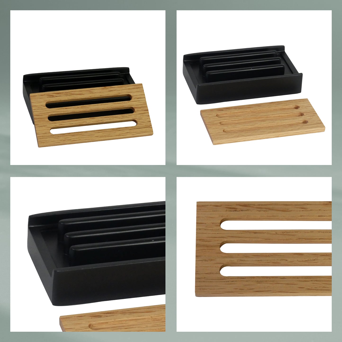 Zeepbakje - Black - "Cube" range