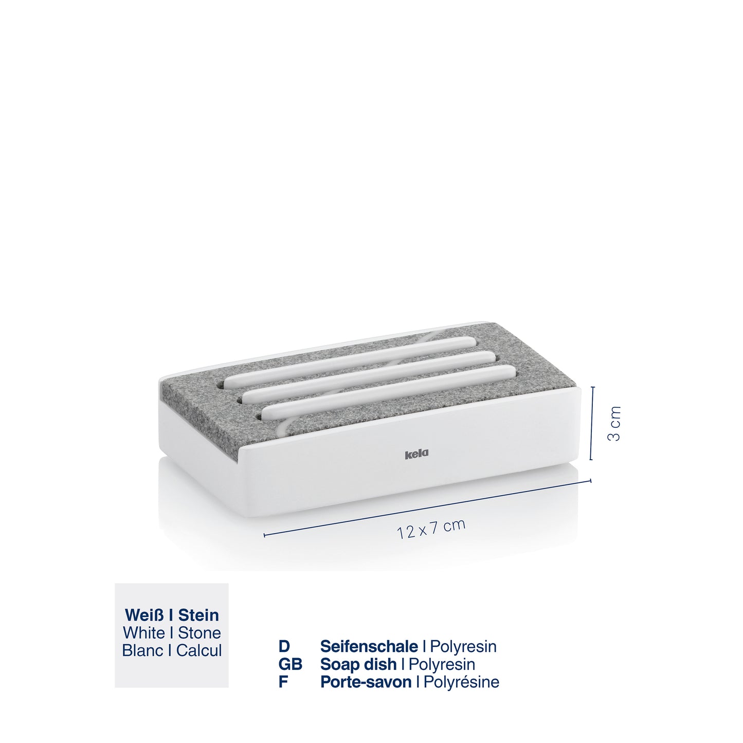 Zeepbakje - White - "Cube" range