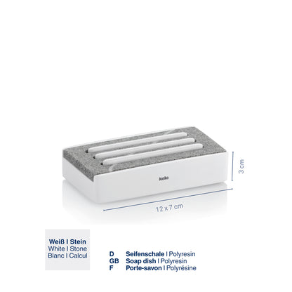 Zeepbakje - White - "Cube" range