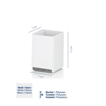 Beker - White - "Cube" range