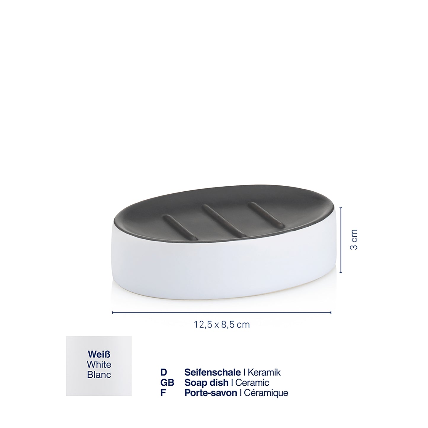 Zeepbakje - White - "Matsi" range