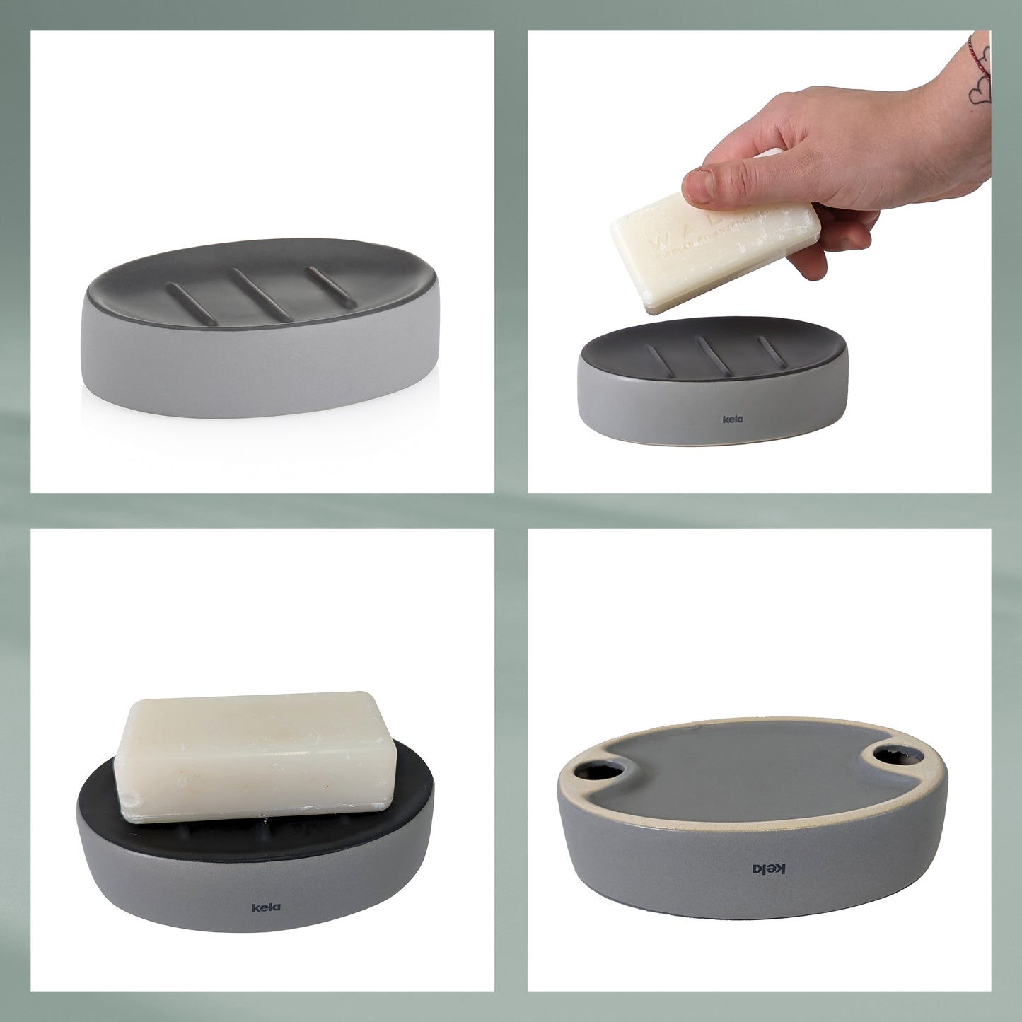 Zeepbakje - Light Grey -"Matsi" range