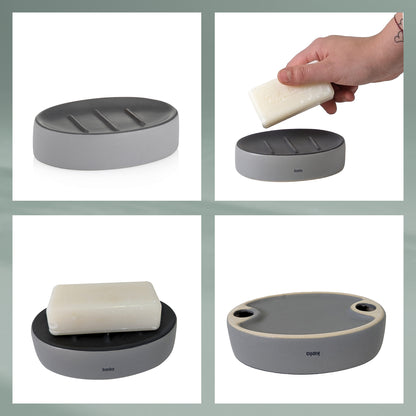 Zeepbakje - Light Grey -"Matsi" range