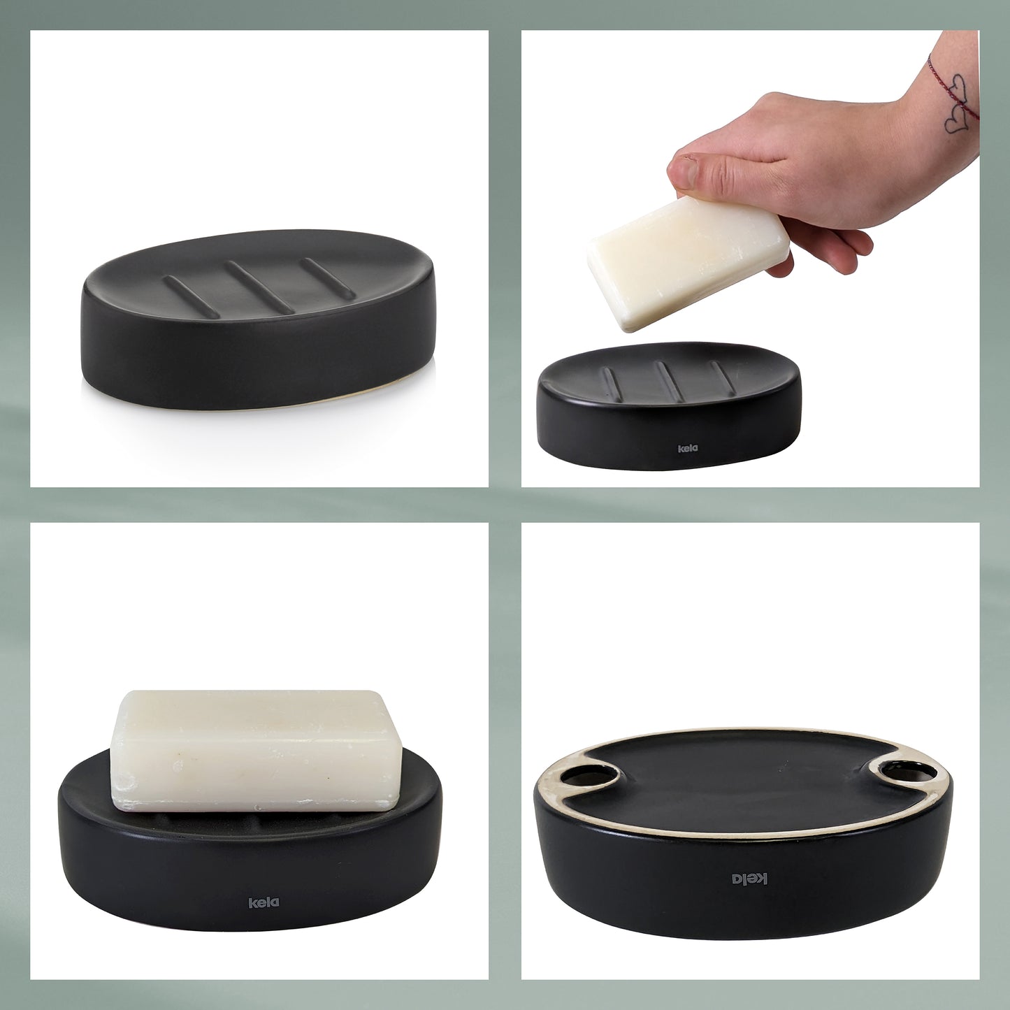 Zeepbakje - Black - "Matsi" range