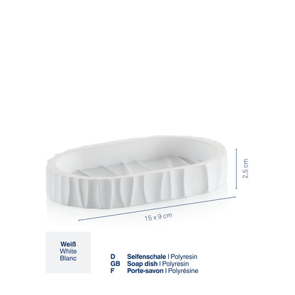 Zeepbakje - White - "Merida" range