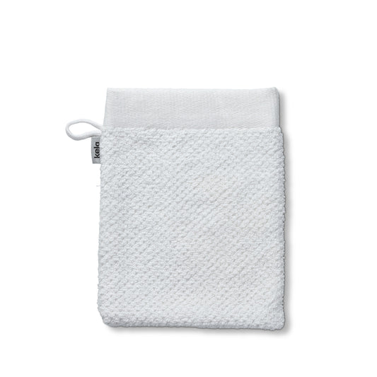 Set van 2 Washandjes (15x21 cm) - White - "Lavinia" range - 100% Organisch