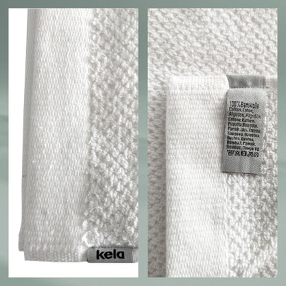 Set van 2 Handdoeken (50x100 cm) - White - "Lavinia" range - 100% Organisch