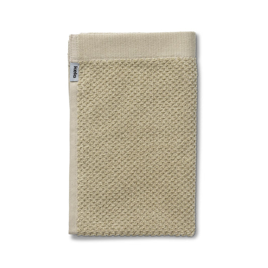 Set van 2 Gastendoekjes (30x50 cm) - Beige - "Lavinia" range - 100% Organisch