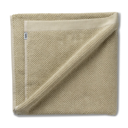 Set van 2 Badhanddoeken (70x140 cm) - Beige - "Lavinia" range - 100% Organisch