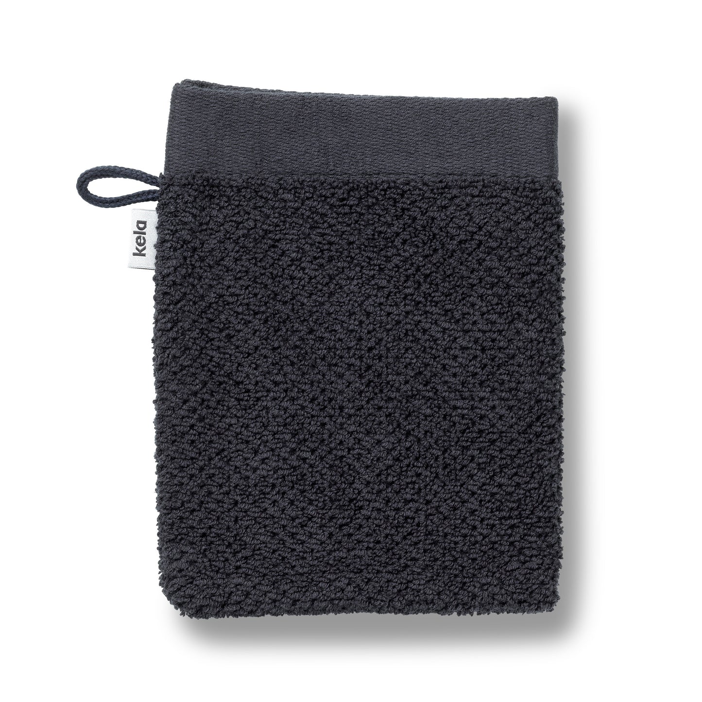 Set van 2 Washandjes (15x21 cm) - Black - "Lavinia" range - 100% Organisch