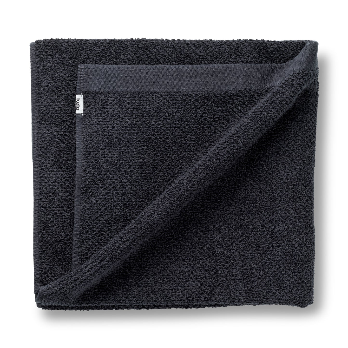 Set van 2 Badhanddoeken (70x140 cm) - Black - "Lavinia" range - 100% Organisch