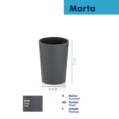 Beker - Grey - "Marta" range