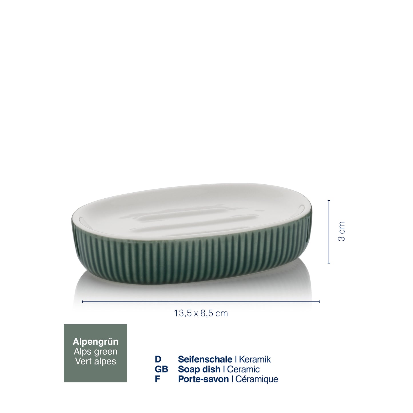 Zeepbakje - Alps Green - "Ava" range