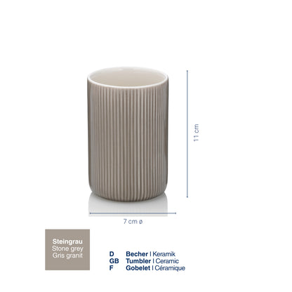 Beker - Stone Grey - "Ava" range