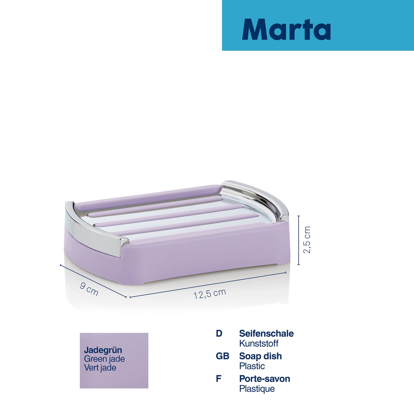 Zeepbakje - Pastel Lilac - "Marta" range