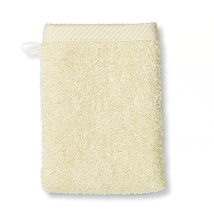 Set van 2 Washandjes (15x21 cm) - Off White - "Ladessa" range