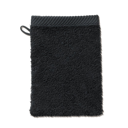 Set van 2 Washandjes (15x21 cm) - Black - "Ladessa" range