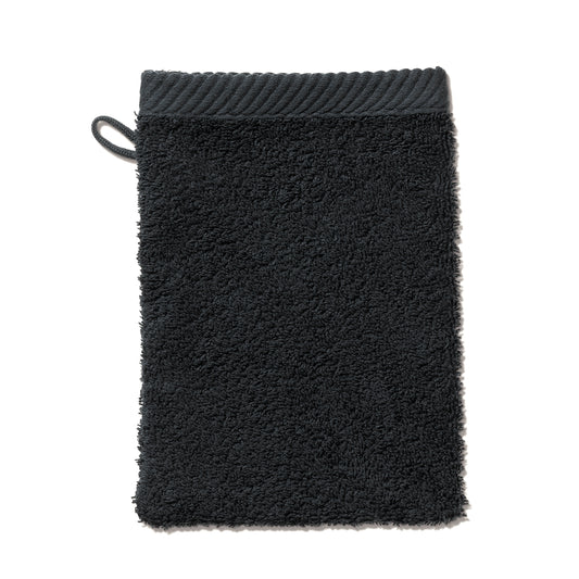 Set van 2 Washandjes (15x21 cm) - Black - "Ladessa" range