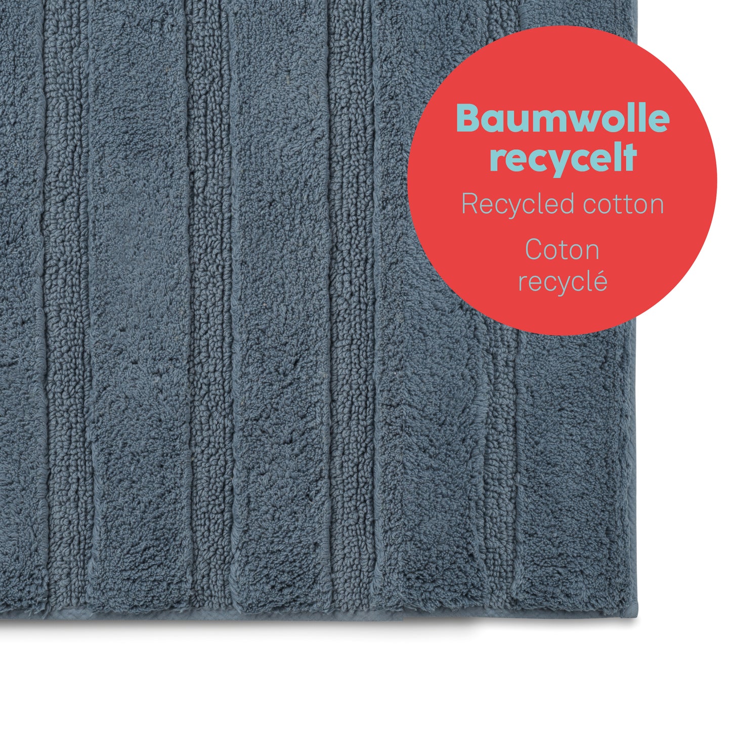 Badmat (80x50 cm) - Smoke Blue - "Megan" range