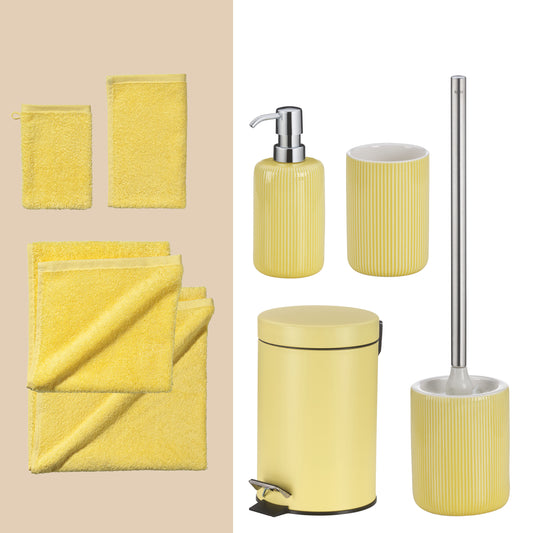 Sunshine Spark – 20-delige Badkamer Set met Handdoeken en Accessoires