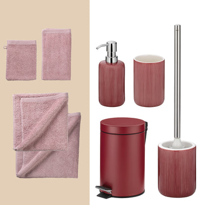 Soft Kiss – Romantische 20-delige Badkamer Set met Handdoeken & Accessoires