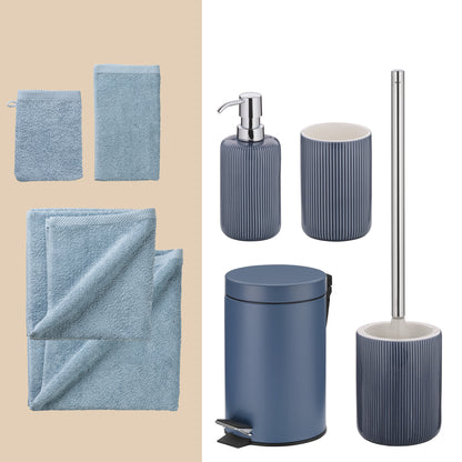 Blue Horizon – Complete 20-delige Badkamer Set: Handdoeken & Accessoires