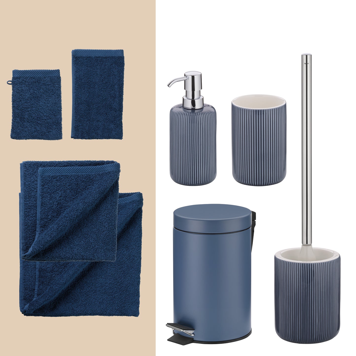 Sea Salt Serenity – 20-delige Strakke Badkamer Set met Handdoeken & Accessoires