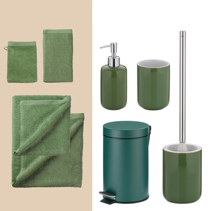 Mossy Moments – Luxe 20-delige Badkamer Set met Handdoeken & Accessoires