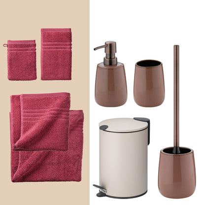 Pink Glow – 20-delige Badkamer Set met Handdoeken en Accessoires